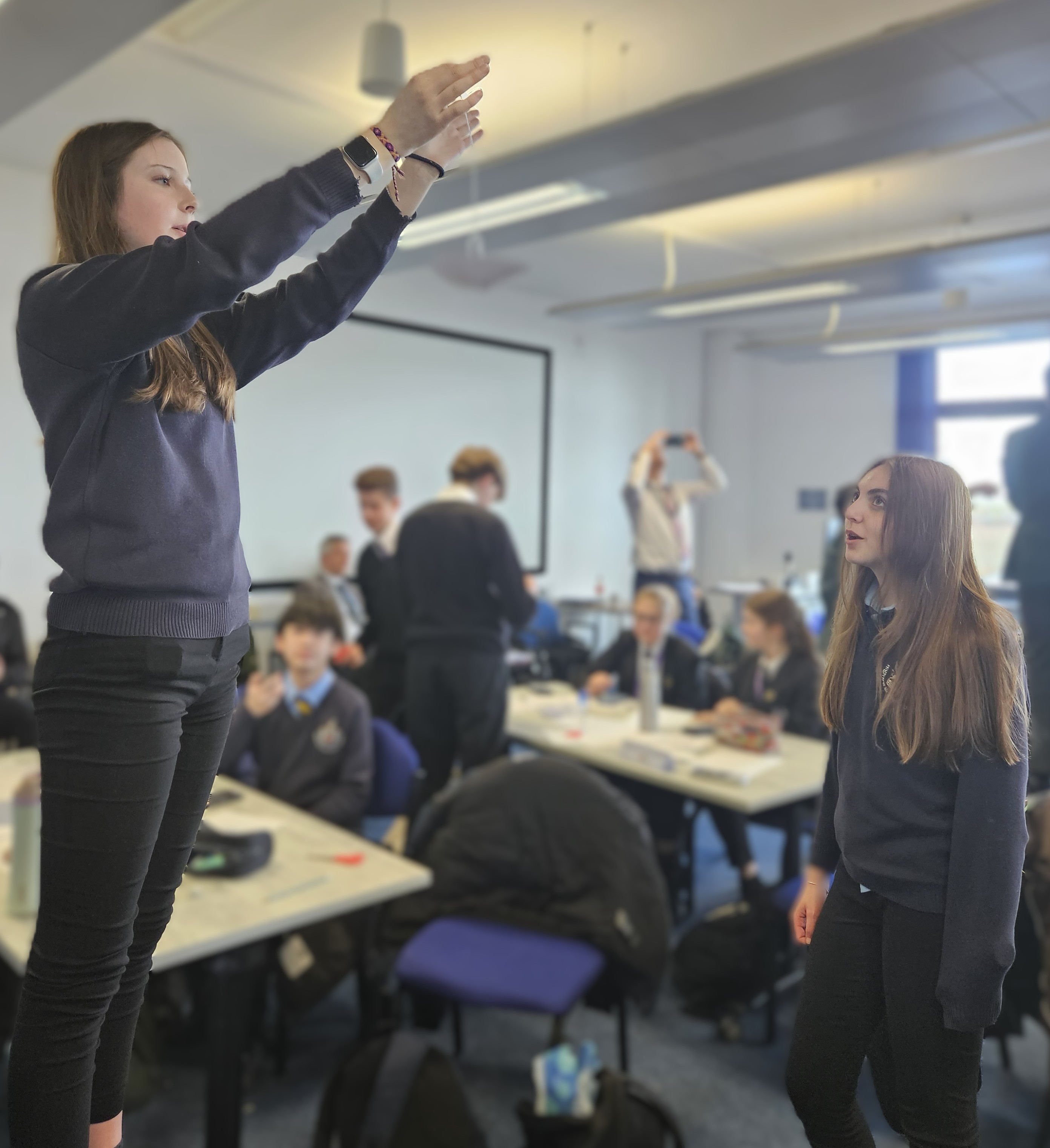 Year 10  Students performing experiments at the Future Skills Centre 